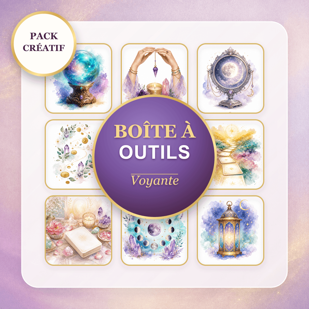 Exemples d'illustrations du pack Pack Boîte à outils Voyante
